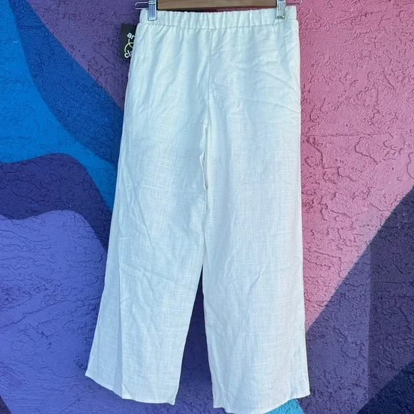 Art Class Cream girls linen Pants - Picture 2 of 4
